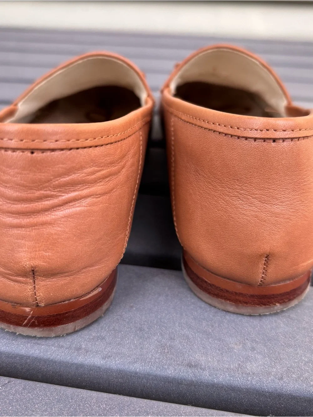 Sam Edelman Woman’s Cognac Leather Bit Loafers - Picture 10 of 11
